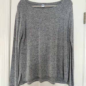 Old Navy Gray Long Sleeve Relaxed Shirt